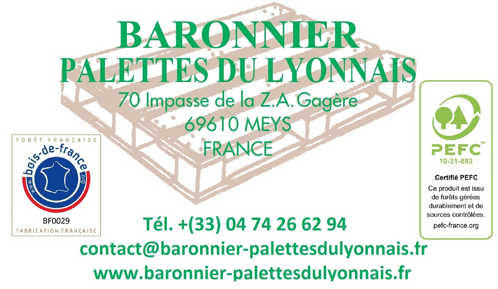 Baronnier Palettes du Lyonnais